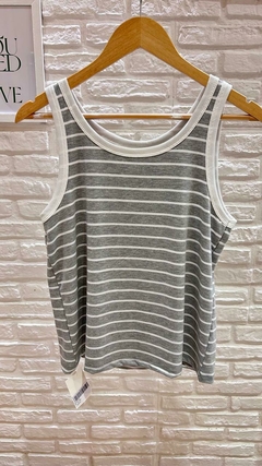 MUSCULOSA A RAYAS- MODAL (4 COLORES / TALLE UNICO) - tienda online