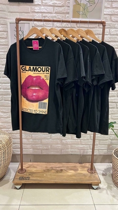 REMERON DE ALGODÓN ESTAMPADO- COLOR NEGRO (8 MODELOS / TALLE UNICO)