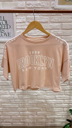 REMERA CROP TOP BROOKLYN- ALGODÓN (5 COLORES / TALLE UNICO) - Cuenta Conmigo Santa Fe