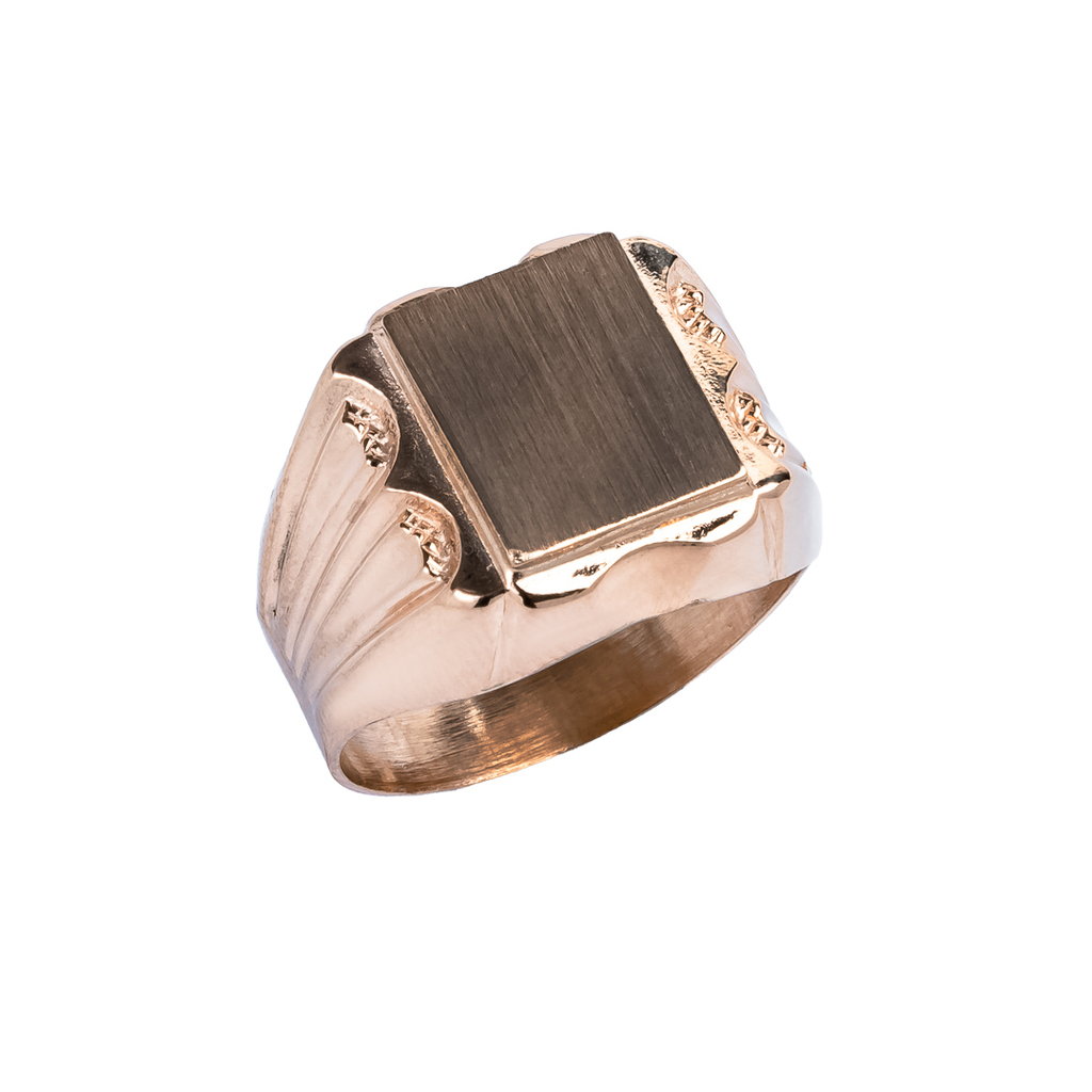 Anillo de Oro Hombre Sello 803 Joyeria El Rubi