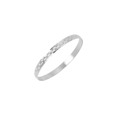 Pulsera Esclava de Plata Mujer labrada (L142P)