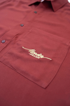 Camisa Twill Bordeaux - tienda online