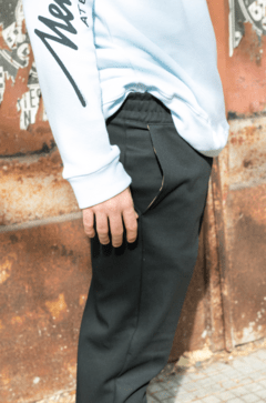 Pantalon de Gabardina Negro - comprar online