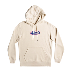 Buzo Canguro Quiksilver Heritage Oval Logo Crudo