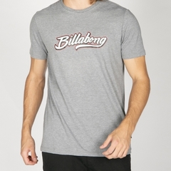 Remera Billabong Niño Grafiti Gris