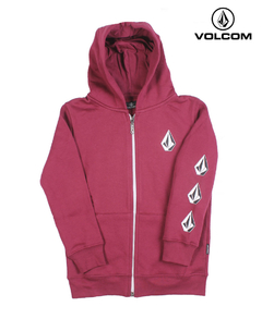 Campera Niño Volcom Single Stone Zip Hood Bordó (2921)