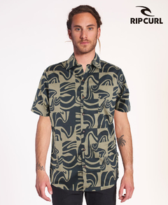 Camisa Rip Curl Psych Check Verde