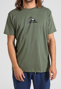 Remera Quiksilver Comp Logo Verde Militar (2221102168) - comprar online