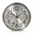 Reloj de pared QUARTZ metallic silver 30cm.