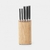 Taco de cuchillos PROFILE wood 6 piezas Brabantia® - tienda online