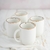 Jarro mug de porcelana Ivory Set x 4