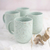 Jarro mug de porcelana Mild Green Set x 4