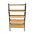 Biblioteca estantes tapa madera lustrada estructura metalica BORE - comprar online