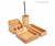 Cepillo de baño cilindro bamboo con negro CONCEPTO DECO - comprar online