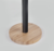 Portarrollo de cocina negro con base madera bamboo 28cm. - comprar online