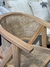 Sillon de madera clear varnish KOVAC con esterilla rattan - Home Project