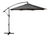 Sombrilla WALLACE parasol de jardin aluminio GRIS tela polyester d:300cm base lateral