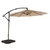 Sombrilla WALLACE parasol de jardin aluminio BEIGE tela polyester d:300cm base lateral