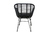 Sillon de exterior rattan sintetico negro TOSCANA - Home Project