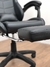 Sillon regulable GAMMER Full black con apoya pie - Home Project