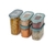 Set de recipientes contenedores para almacenamiento x5 CupboardStore™