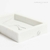 Jabonera marmol aspero blanco 14cm - comprar online
