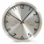 Reloj de pared QUARTZ metallic silver con temperatura 30cm.