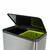 Cesto de basura EKO essential RECYCLER matt steel 20l+20l - Home Project