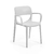 Silla plastica apilable con apoya brazos SMILE interior exterior - comprar online