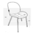 Silla BEETLE Taupe claro base negra - comprar online