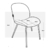 Silla BEETLE Gris oscuro base negra - Home Project