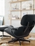 Sillon MILLER Full black con ottoman en internet