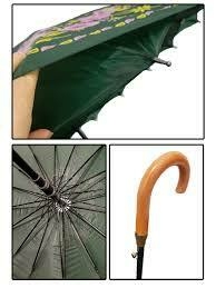 GUARDA CHUVA TECIDO DUPLO ESTAMPAS SORTIDAS AUTOMÁTICO CABO LONGO 113CM DE Ø FUYUDA 1080 - comprar online