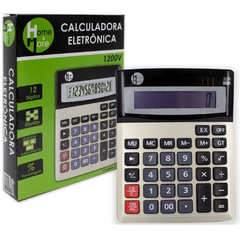 CALCULADORA ELETRONICA 12 DIGITOS A PILHA 19X15CM HOME & MORE HM-157 - comprar online