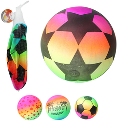 BOLA DE PRAIA INFLÁVEL DE PVC DECORADA 22CM DE Ø SUMMER FUN WELLMIX WX4488