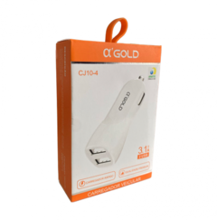 CARREGADOR VEICULAR COM 2 SAIDAS USB 3.1A GOLD CJ10-4 - comprar online