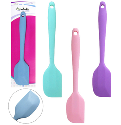 ESPATULA DE PAO DURO DE SILICONE COLORS 27X5,5CM MB4578 COSY