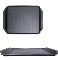 BANDEJA DE PLASTICO RETANGULAR BLACK COM ALCA 43X30CM BA4330 COSY