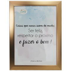 QUADRO PARA DIPLOMAS / CERTIFICADOS A4 DE PLASTICO METALIZADO ROSE GOLD 29,7X21CM 2241 FWB / TDQ2001 COSY - comprar online