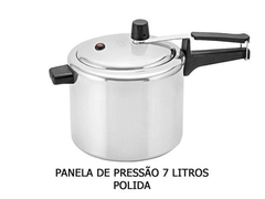 PANELA DE PRESSAO DE ALUMINIO POLIDO 7L ERCA 729