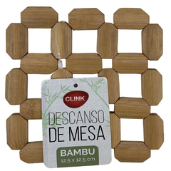 DESCANSO DE PANELA DE BAMBU QUADRADO 12,5CM CK4229 CLINK