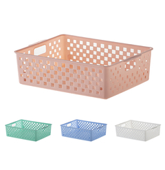 CESTA / CESTINHA ORGANIZADOR RETANGULAR DE PLASTICO QUADRATTA COLORS 27X21X8CM 891 PARAMOUNT