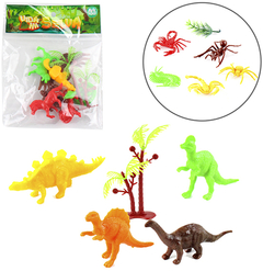 KIT ANIMAL DINOSSAURO DE PVC VIDA NA SELVA SORTIDOS AKT3544 ARK BRASIL