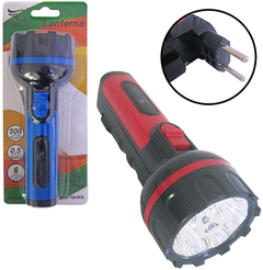 LANTERNA RECARREGAVEL BIVOLT COLORS COM 6 LEDS CAERUS CRS-3205M