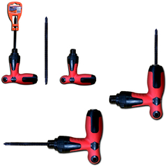 CHAVE TIPO T DE FENDA / PHILIPS 4/7'' PONTA DUPLA CABO EMBORRACHADO COLORS BFH1468 BESTFER