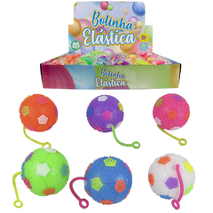 BOLA / BOLINHA ELASTICA COLORS COM SOM E LUZ A BATERIA 6,5CM DE Ø AKT3775 ARK BRASIL