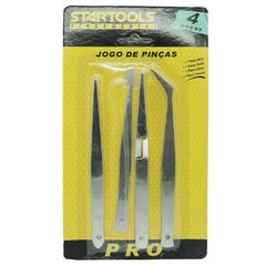 JOGO DE PINCA DE METAL PRO COM 4 PECAS NA CARTELA AR0296 STARTOOLS