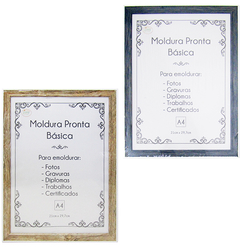 QUADRO PARA DIPLOMAS / CERTIFICADOS A4 DE PLASTICO TMD COLORS 29,7X21CM CZ2008 COSY