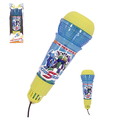 MICROFONE INFANTIL COM ECO HERO SQUAD COLORS + LUZ A BATERIA NA CAIXA WB5212 WELLKIDS