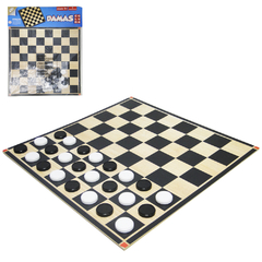 JOGO DE DAMA COM TABULEIRO DE MADEIRA MDF + 24 PECAS COLUNA 10784.1 - comprar online